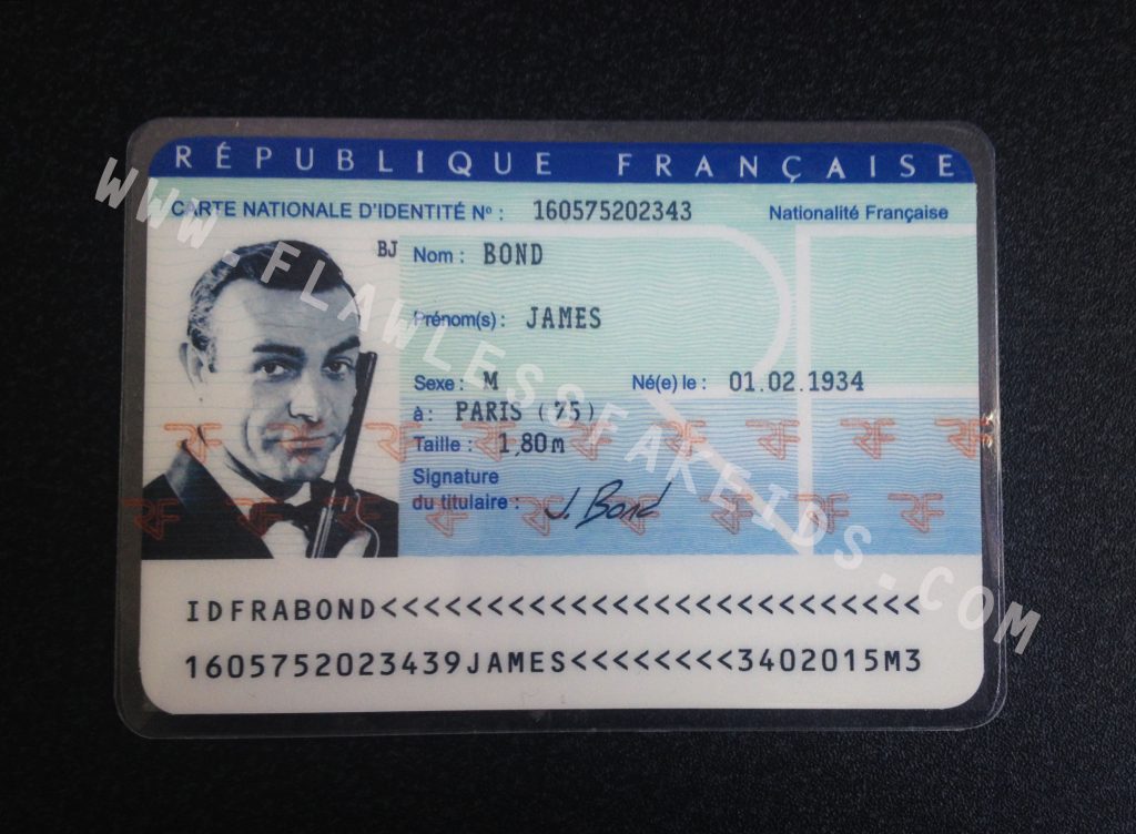 Fake ID European France French National ID Nationale D'Identité CNI