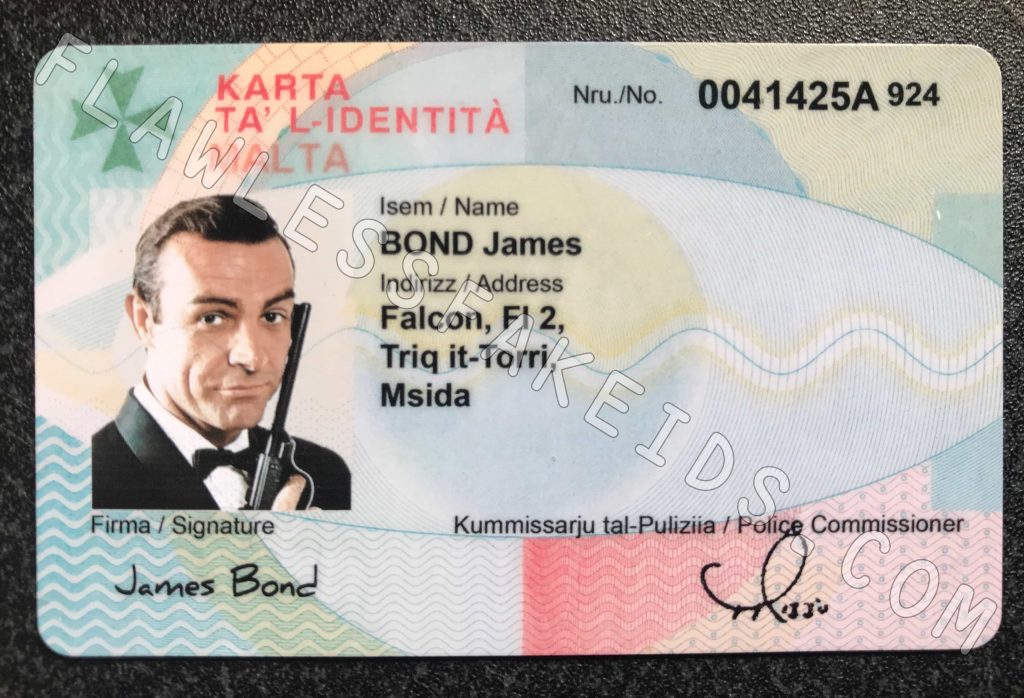 Fake ID European Malta National ID