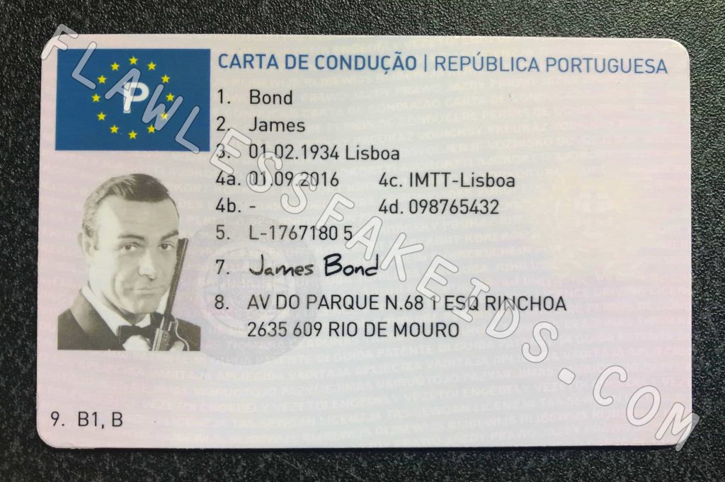 Fake ID European Portugal Portuguese Driving Licence Carta De Condução